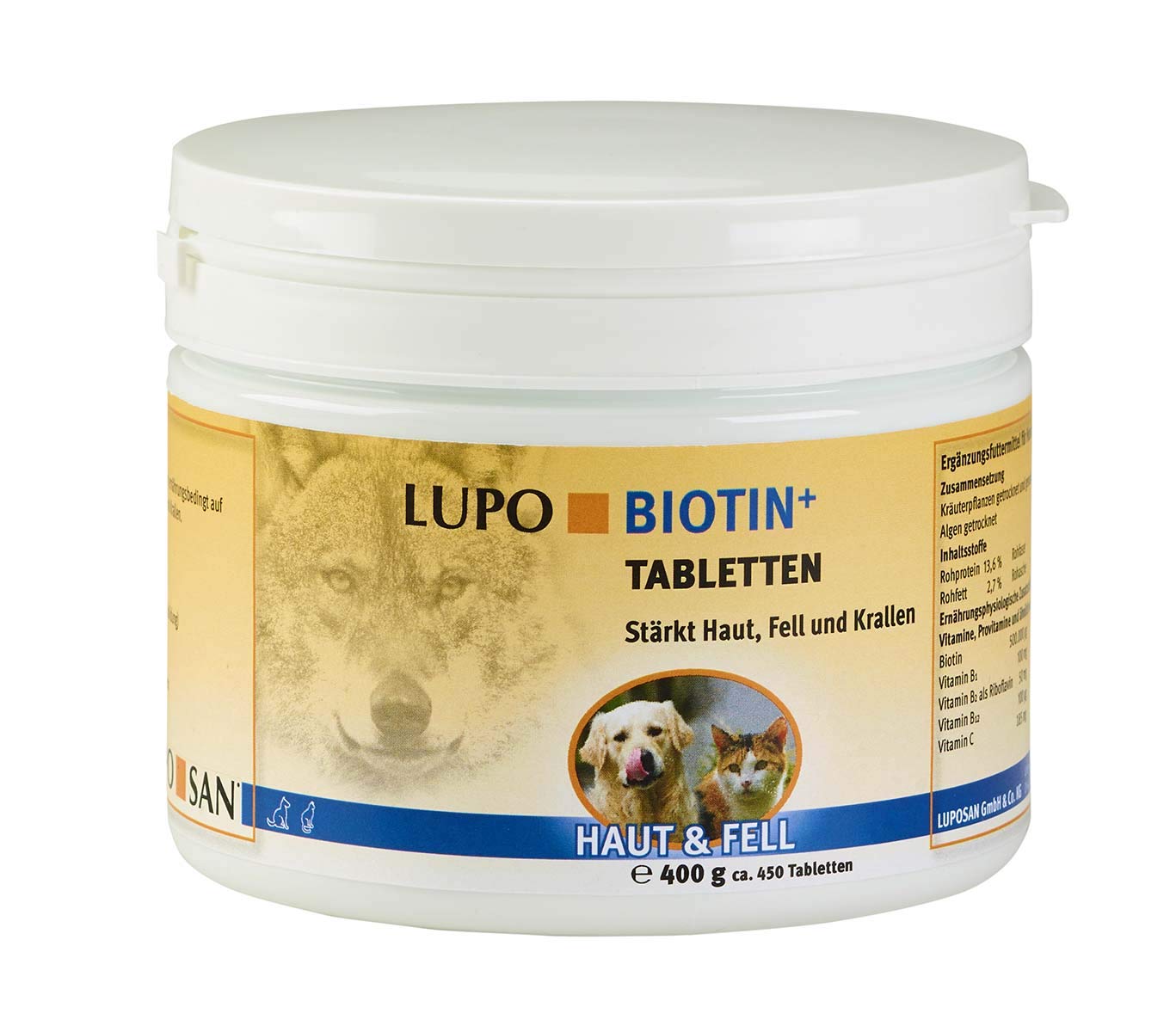 Luposan Biotin+ Tablets for Dogs (400 g)