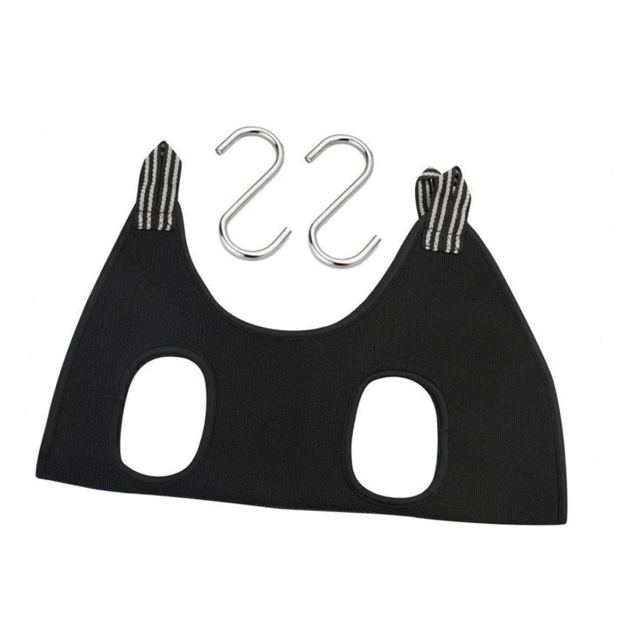 Happyyami 1 Set Convenient Pet Nail Trimming Hammock Sling for Dogs Black Durable Grooming Accessory for Easy Nail Care Keeps Pets Calm Secure During Grooming Sessions