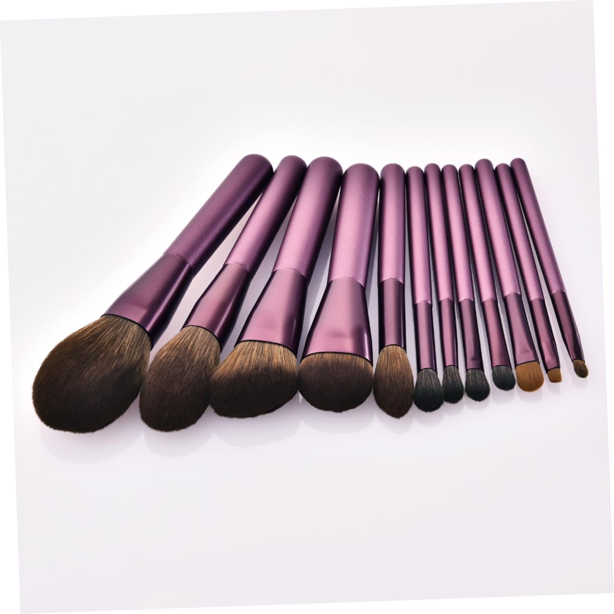 BESTYASH 12piezas Brochas De Maquillaje Profesional Pack Brochas Maquillaje Mango Madera Cerdas Nailon