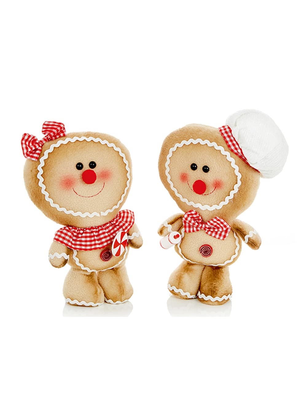 Premier Christmas cuddly Standing Gingerbread Chunky - Man or Lady (Assorted Figure), model ‎PL115476