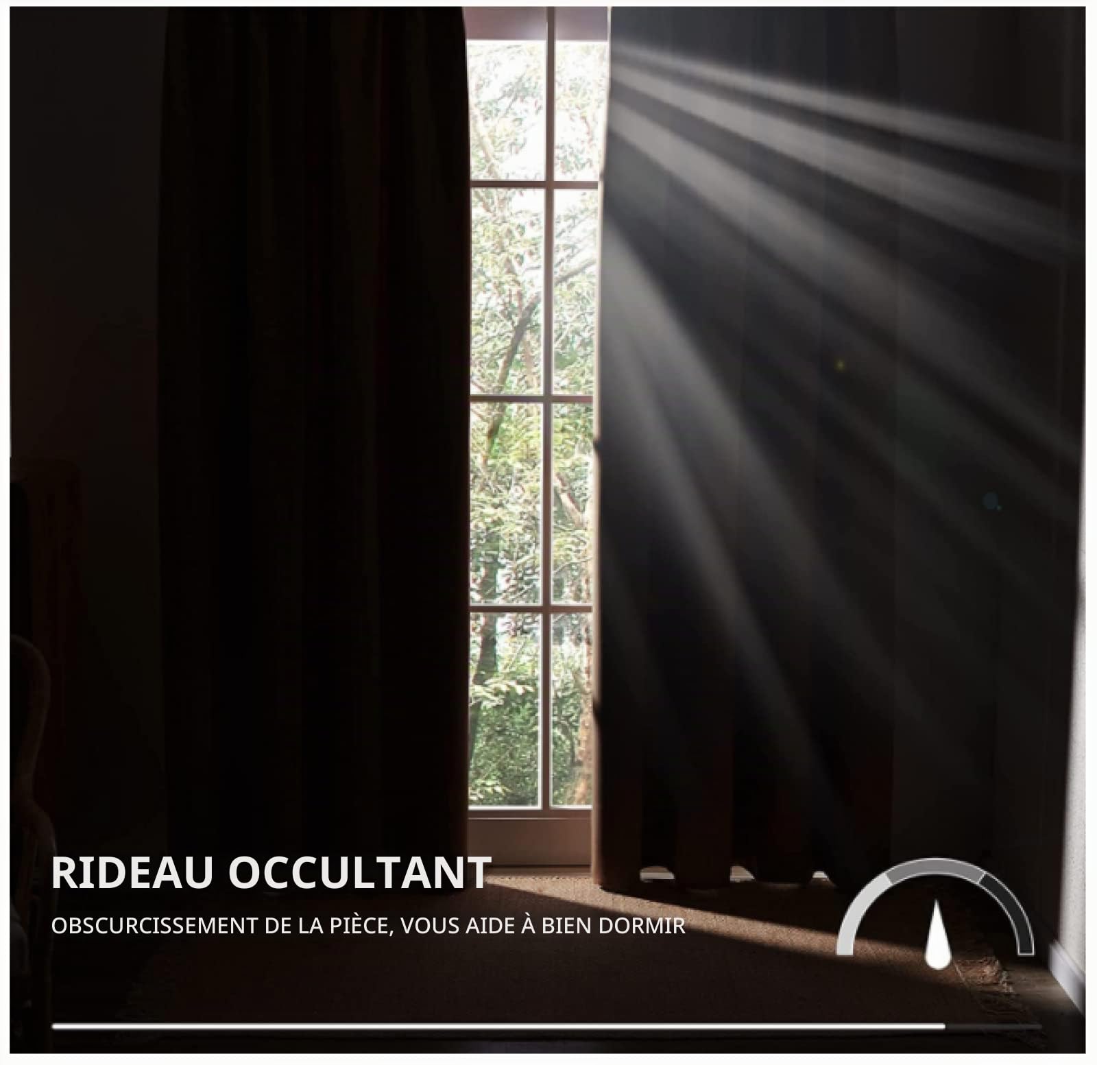 Rideau Occultant Moutarde Jaune-Vert - Thermique Isolant Anti Froid à Œillets pour Salon, Cuisine, Chambre à Coucher - Design Fenêtre 2x85x200cm