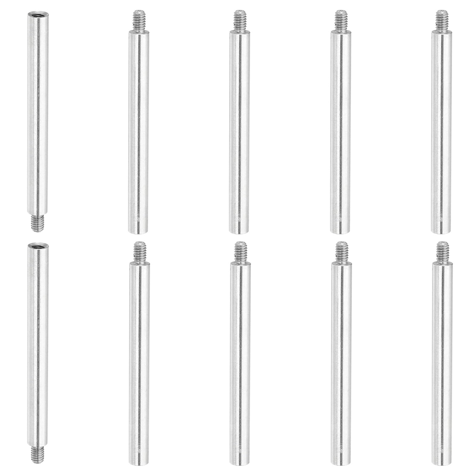 PATIKIL 10 Pcs M4x80+6mm Stainless Steel Standoff Extension Posts Screws,Metric Male Female Thread Adapters Spacer for PCB,Quadcopter Drone,Computer & Circuit Board Assortment Kit