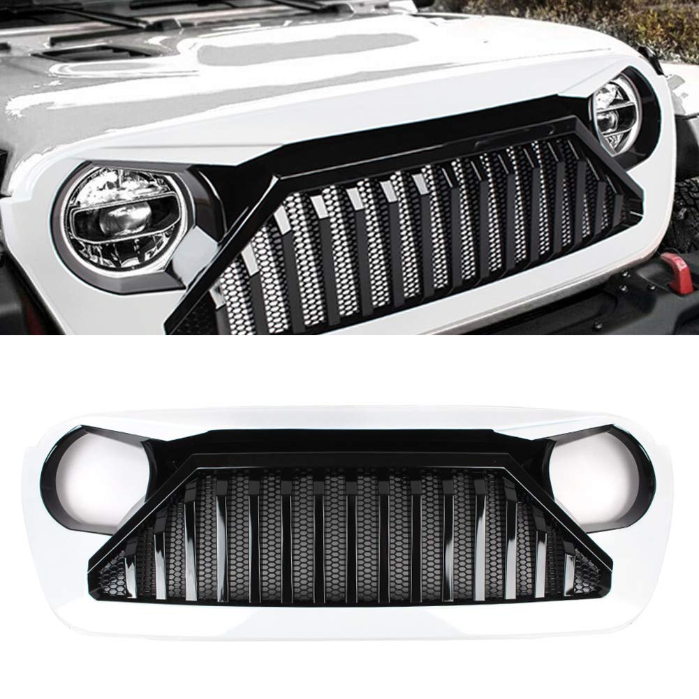Buy Car Front Bumper Grill Upper Grille With Mesh Inserts,For Jeep