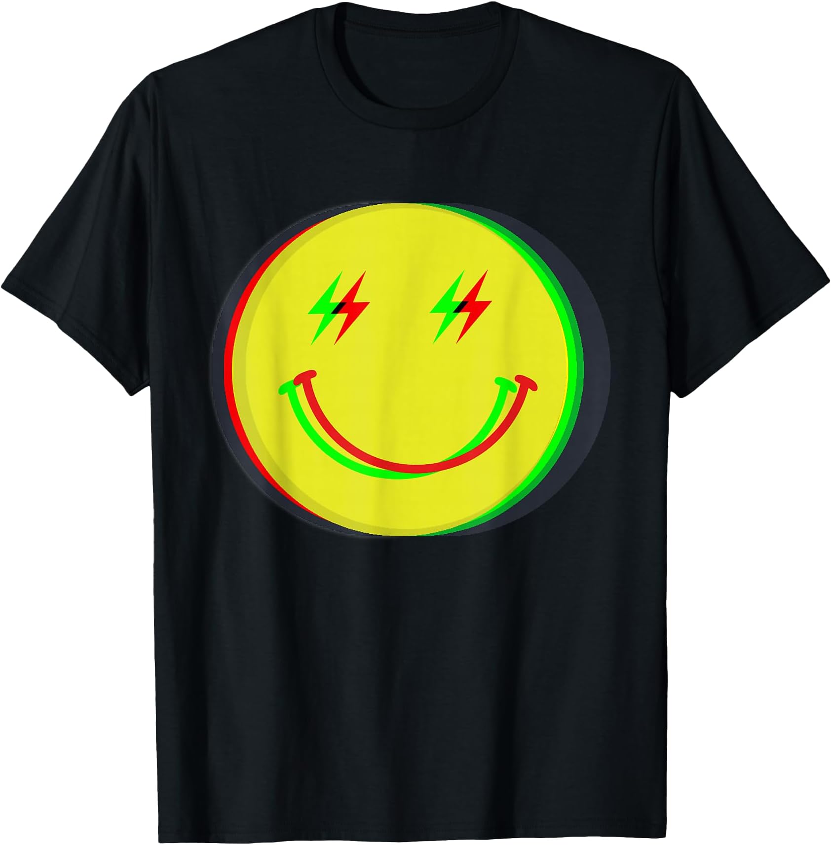 Retro Psychedelic Smile Face 90s Fashion For Men Women Kids T-Shirt