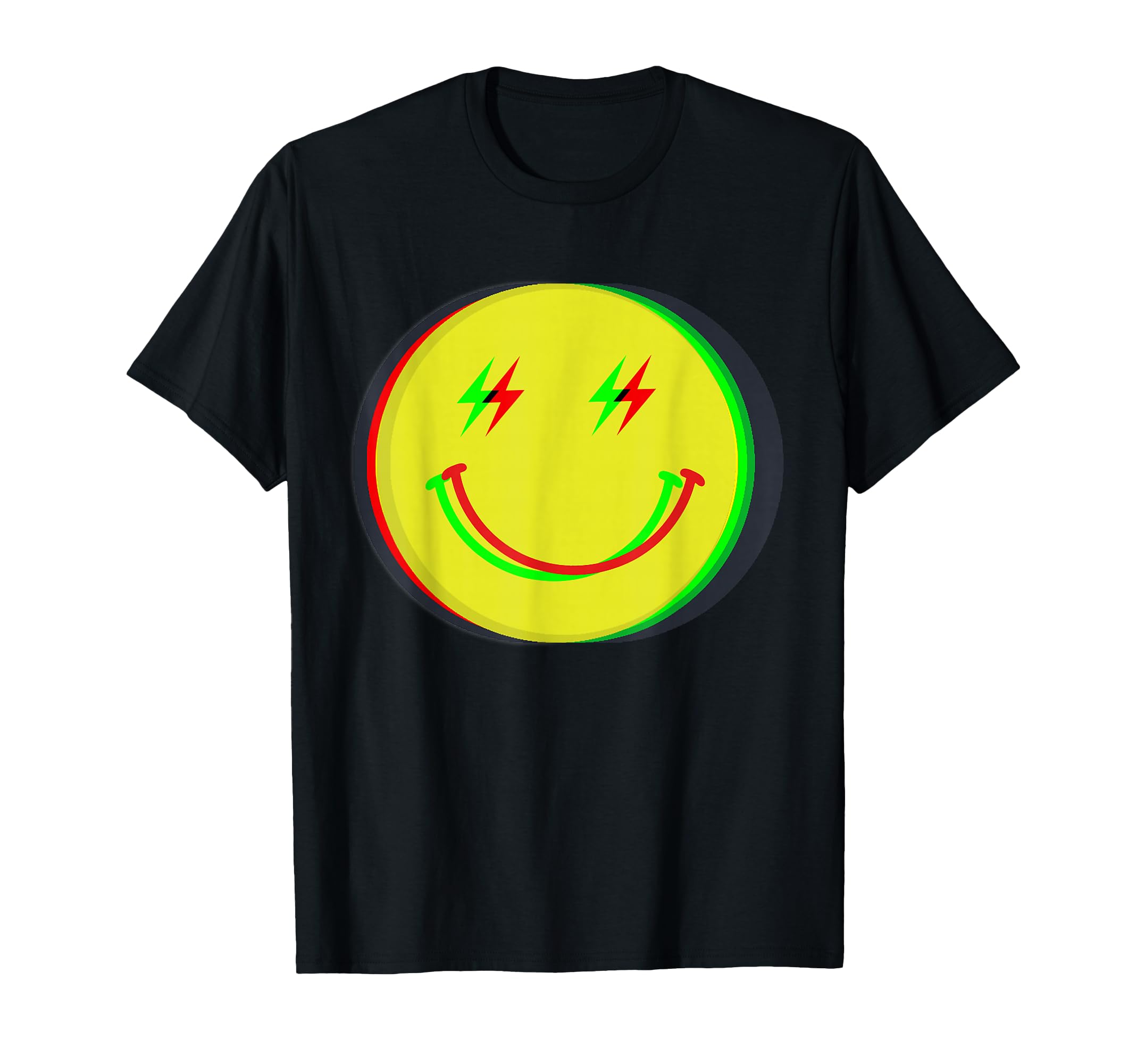 Retro Psychedelic Smile Face 90s Fashion For Men Women Kids T-Shirt