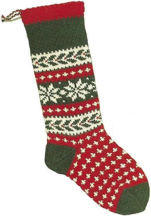 Christmas Stocking Knitting Kit - Snowflake