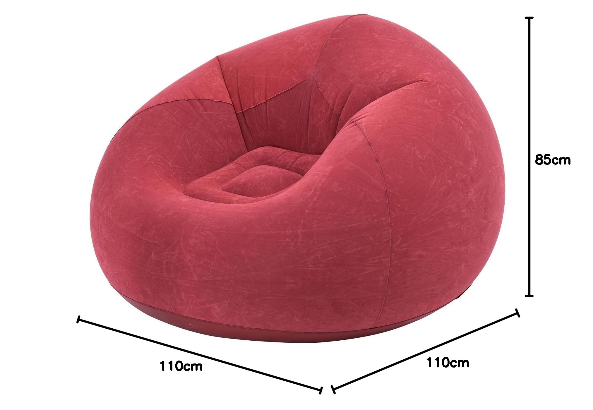 Yiida Puf hinchable silla – sofá inflable perezoso con cubierta empotrada – bolsa mediana para habitación al aire libre camping