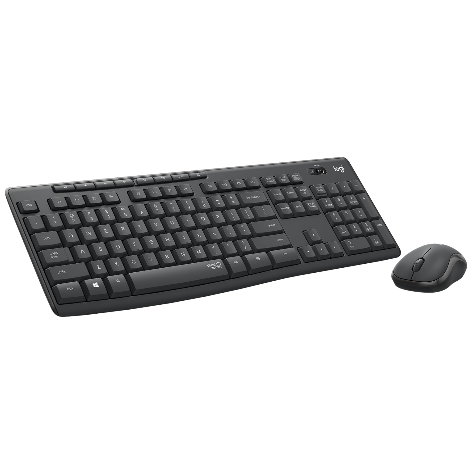 Logitech MK295 Kit Mouse e Tastiera Wireless | Layout ‎Portoghese QWERTY - Bianco