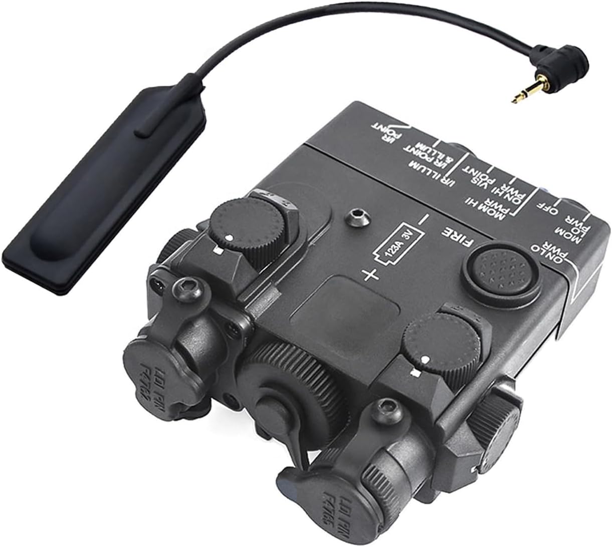 Plastic DL-A Box Laser Sights，with IR Laser + Red/Green/Blue Laser Sight + Strobe/Momentary/Constant Modes Whitelight LED 160 Lumens Flashlight，with Pressure Switch，for 20mm Rail