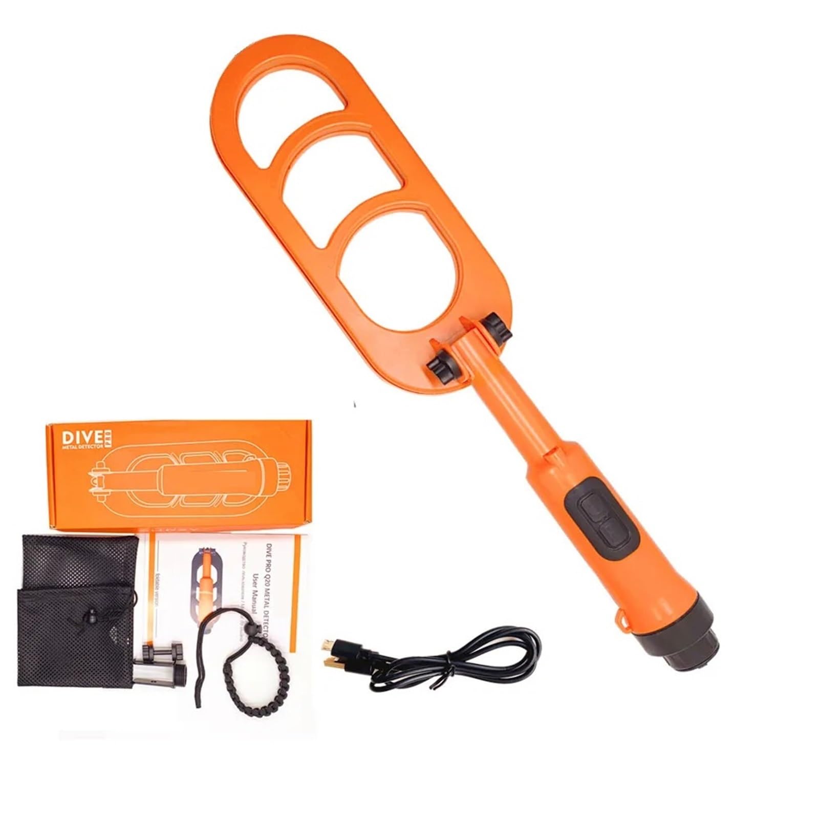Metal Detector subacqueo Impermeabile Professionale ad Alta sensibilità Scansione a impulsi Dive Coil Pinpointer Ive Glod Detector