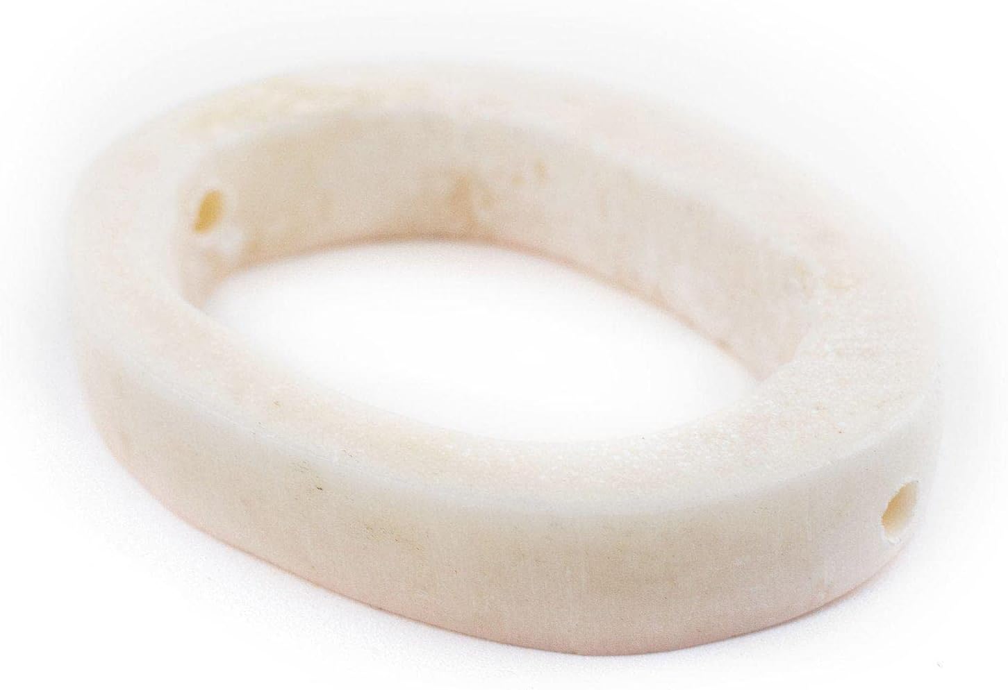TheBeadChest White Camel Bone Ring Beads (Set of 4)