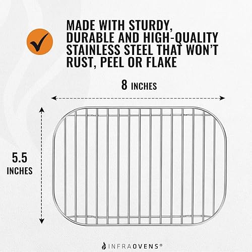 Miniatura 5 de Accesorios para freidora de aire Ninja Dual 2 Basket 10 QT DZ401 y 8 QT DZ201, estantes para Foodi Dual Zone, hojas de forro reutilizables para