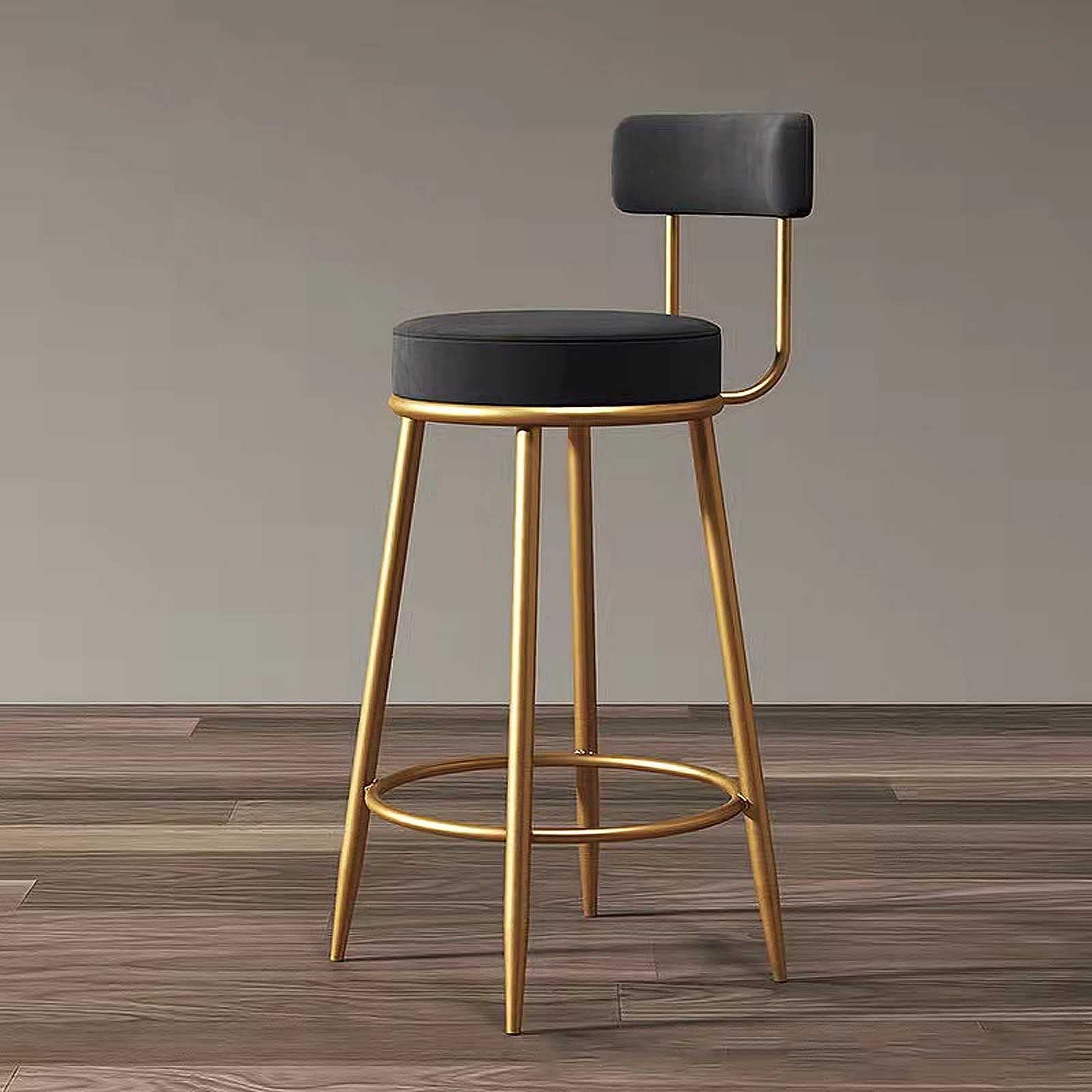 1904/5000 Silla de comedor de cocina Taburetes Altos con respaldo Taburete de percha Altura Ajustable Taburetes de Barra de terciopelo