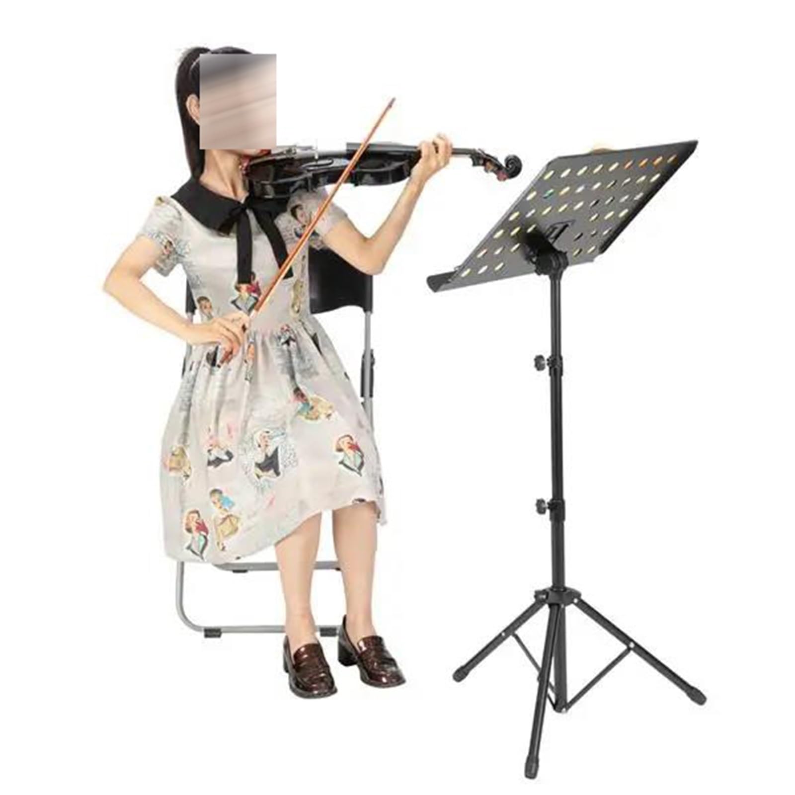 Komplet Skrzypcowy 4/4 Z Matowo-czarną Płytą Wierzchnią Ze Świerku Z Podpórką Na Ramię I Ściereczką Do Czyszczenia. Zestaw Skrzypcowy