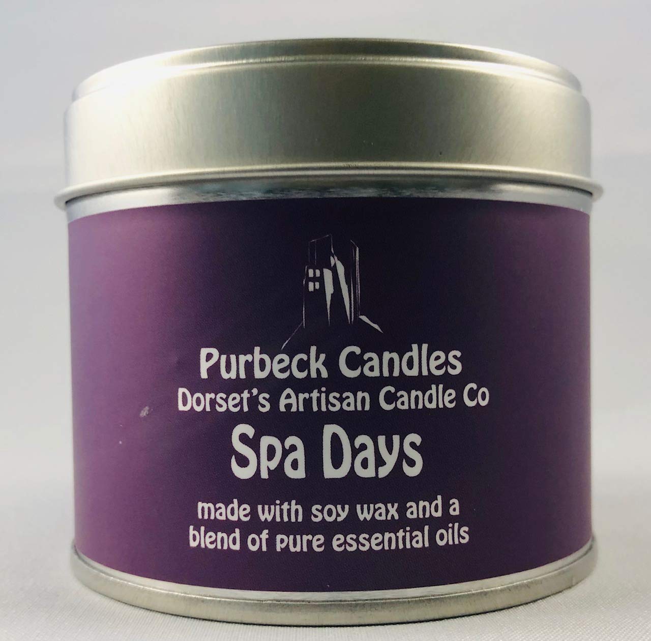 Purbeck Candles Spa Days made with Soy Wax & 100% pure Essential Oil - Natural Candle in 200ml Tin