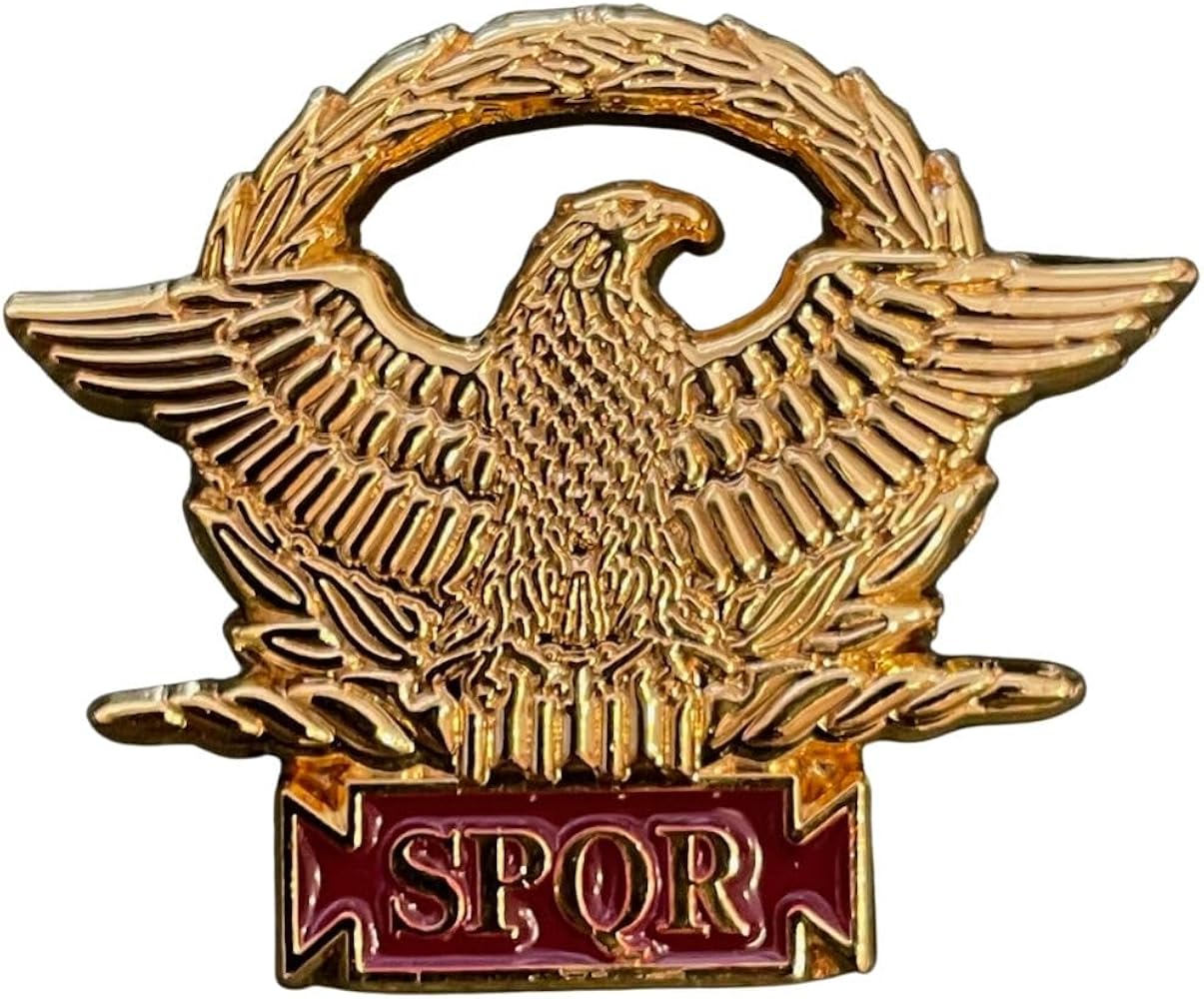 EMP サンセベリア Yard Pi Rune / SA389 Amazon.com: Roman SPQR Military Shield with Eagle Pin Badge with