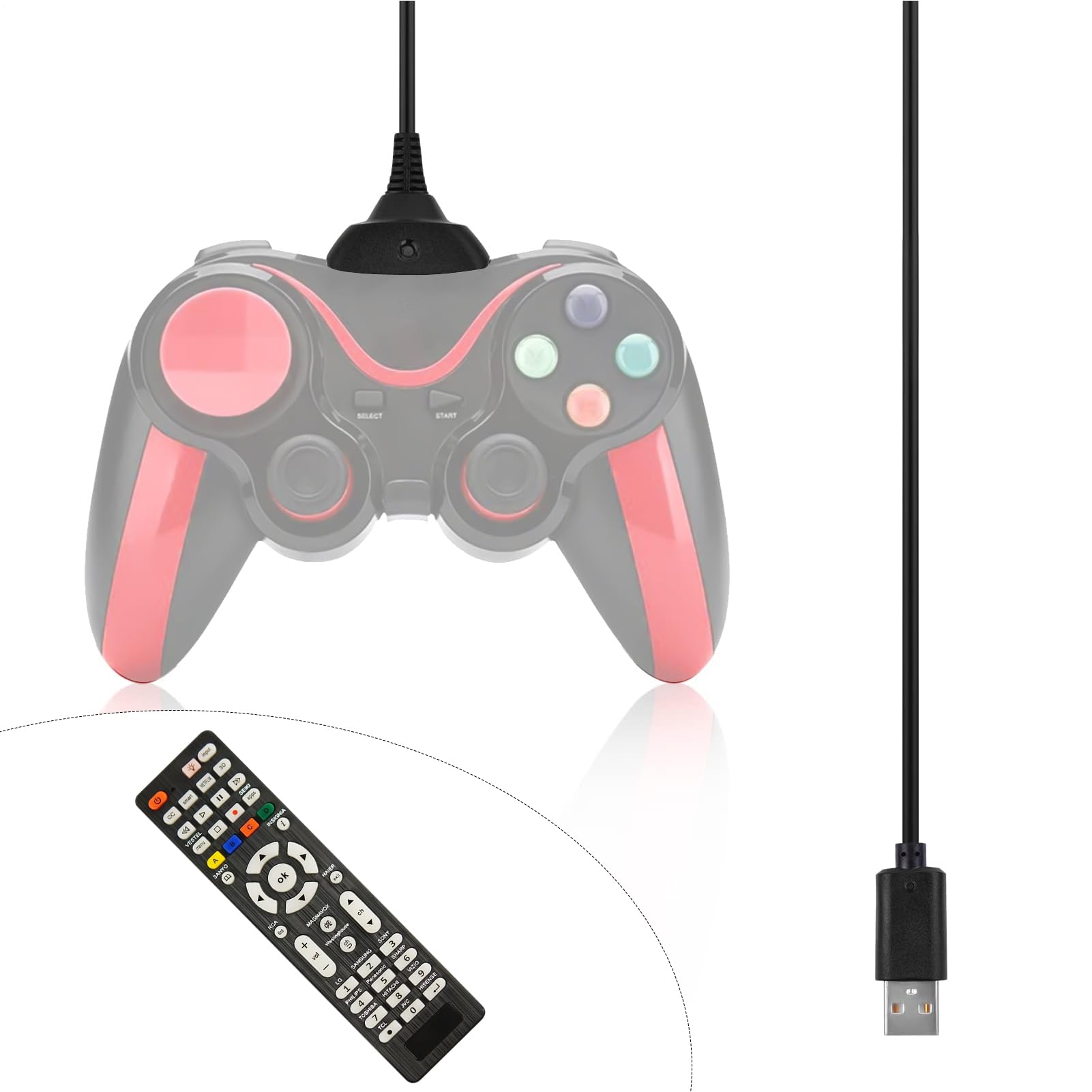 Générique Câble De Charge Pour Manette De Jeu 360 - Cordon d'Alimentation Plug and Play pour Manette 360 | Pièce De Remplacement De Console Fiable Et Pour Utilisateurs