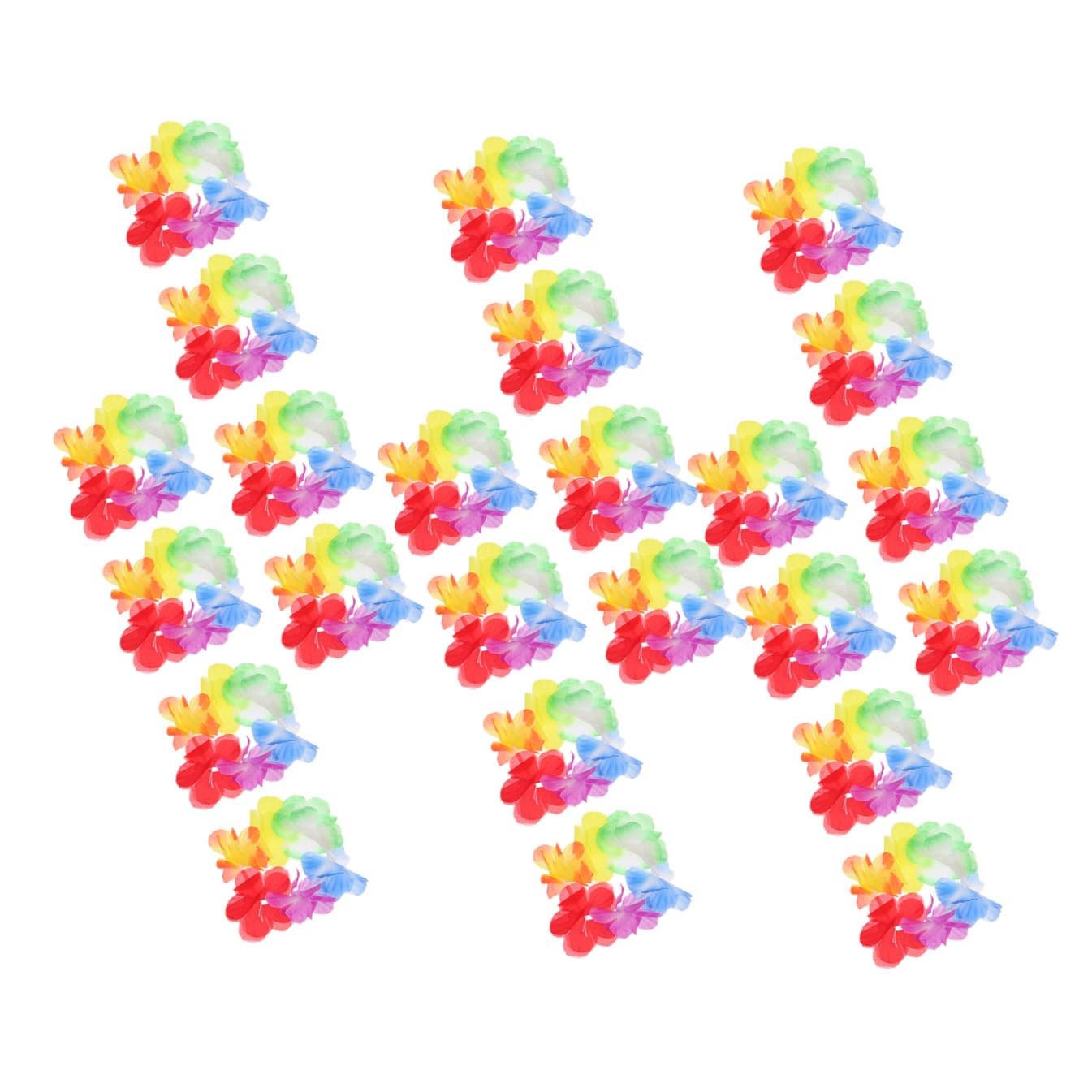 Bracelets fleurs hawaïens multicolores réutilisables à élastique souple MAGICLULU