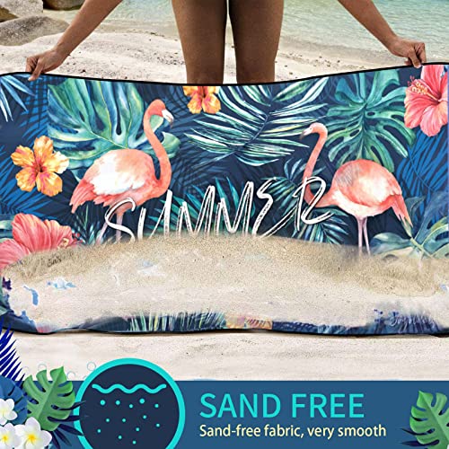 Joyoldelf Strandtuch, Mikrofaser Handtuch, Badetuch Groß 180x90cm, Saunahandtuch, Strand Handtücher Sandfrei, Schnell Trocknende, Leichtes und Dünnes Tragbares Saunatuch Badehandtuch