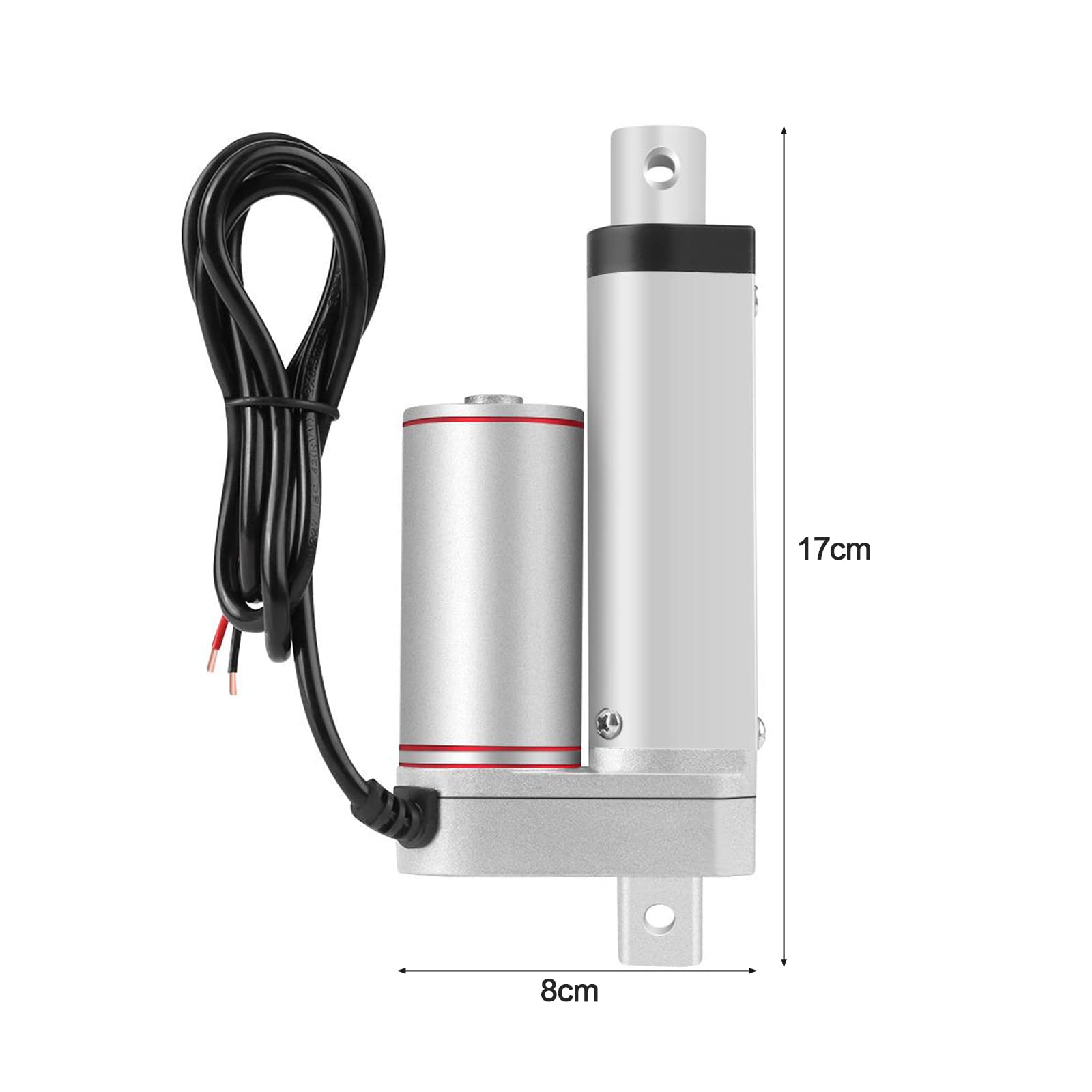 Actuador lineal 220V 50mm carrera 750N motor eléctrico CC resistente al agua alta carga