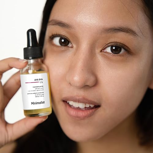 Miniatura 6 de Minimalist Suero exfoliante 10% AHA (ácido láctico y ácido glicólico) BHA (ácido salicílico) | Exfolia ligeramente sin secado para una piel radiante