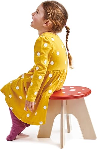 Miniatura 4 de Tender Leaf Toys - Toadstool - Adorable taburete colorido de madera maciza para niños a partir de 3 años