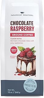 Paramount Roasters Chocolate Raspberry Flavored Ground Coffee, 12 oz medium roast, Paramount Coffee Company