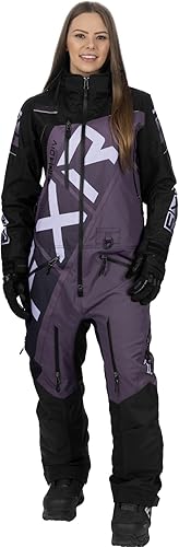 Vista 6 de FXR Monosuit con aislamiento CX F.A.S.T. para mujer 2025 Negro/Menta/E Desvanecimiento Rosa