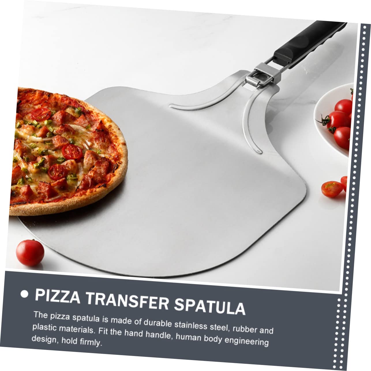 MAGICLULU Élégante Pelle À Pizza En Acier Inoxydable Spatule De Transfert De Pizza Outil De Cuisson Spatule À Gâteau À Pizza Robuste Et Flexible Pour Les Hôtels