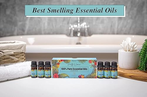 Miniatura 3 de Simplistic Elegance Juego de aceites esenciales, 100% puros, 6 aceites naturales de aromaterapia para difusores, humidificador, masaje, cuidado de