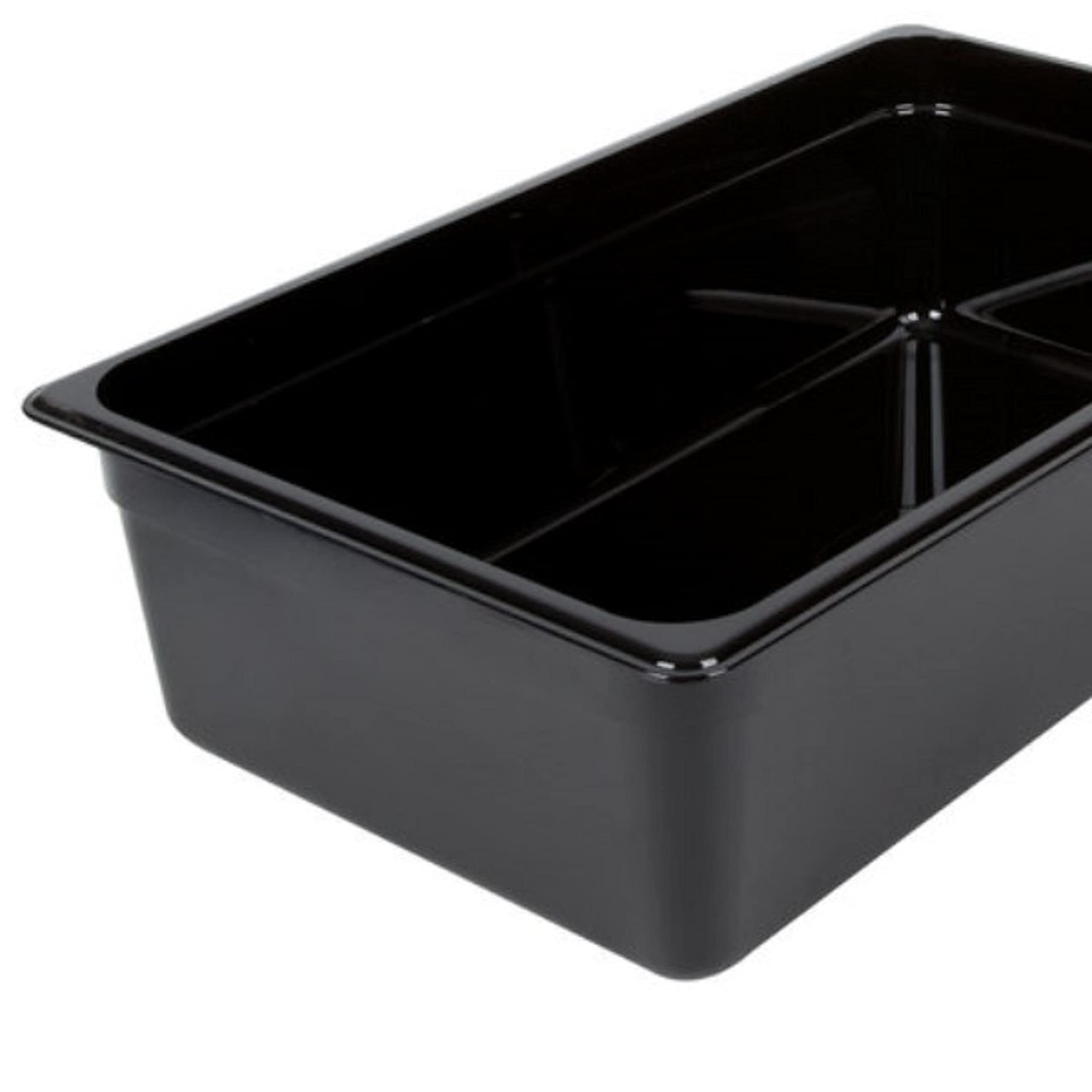 Snapklik.com : Full Size 6” Deep Polycarbonate Food Pan Black Color ...