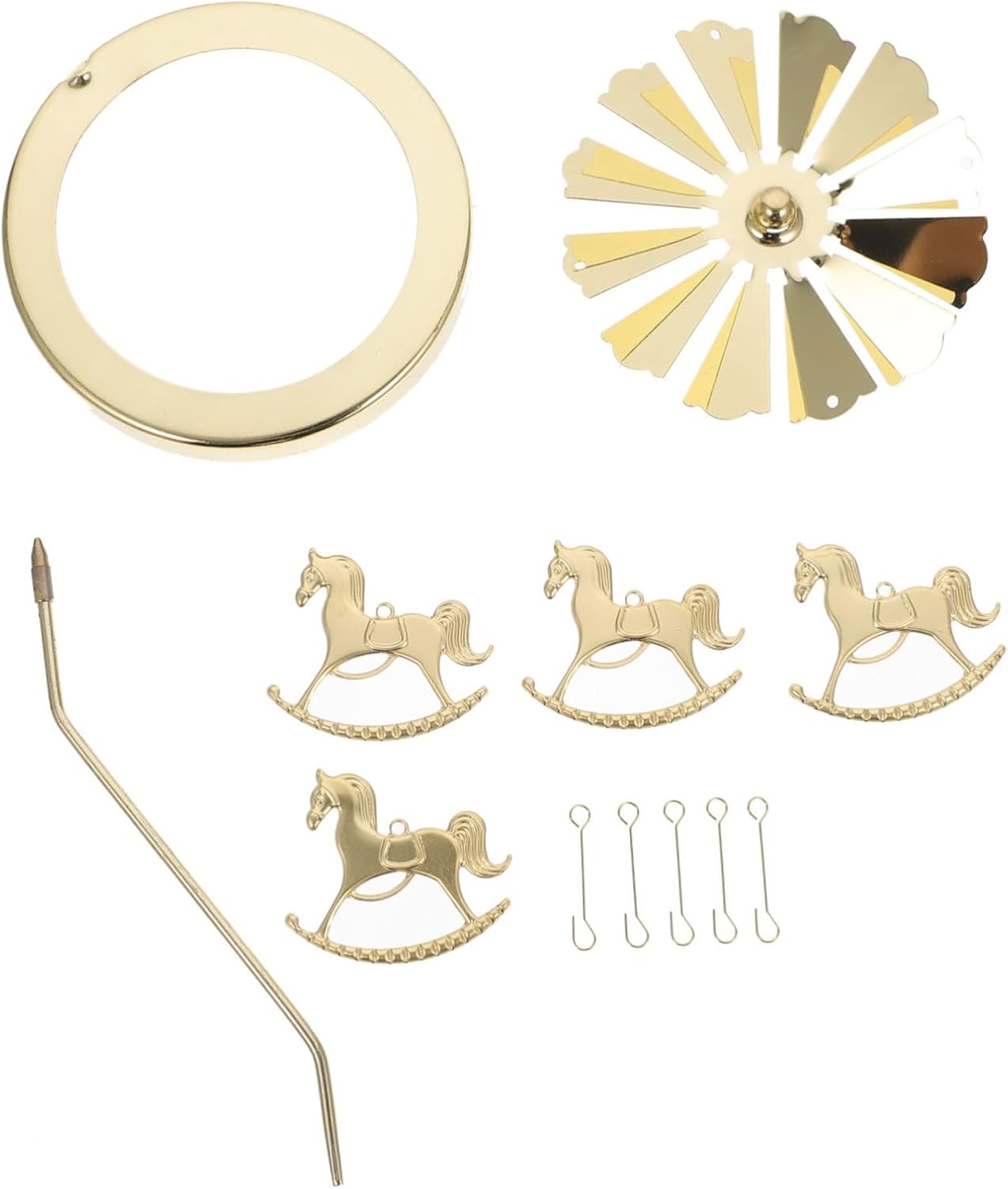 LIFKOME Aromatherapy Carousel Iron Candlestick Rotating Tea Light