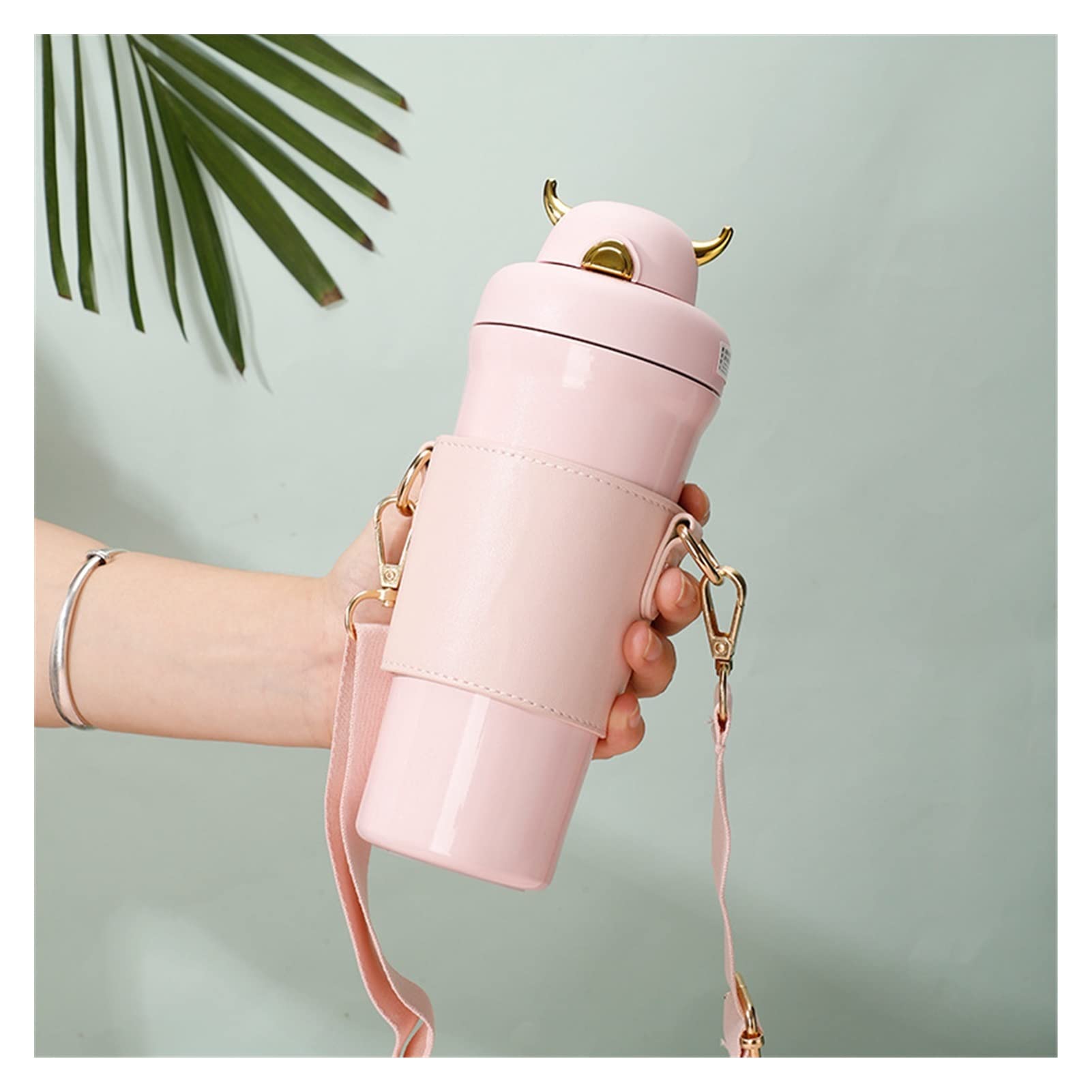Taza de Acero Inoxidable para conservar el Calor, de Apariencia Alta, para Estudiantes, portátil y Sencilla.