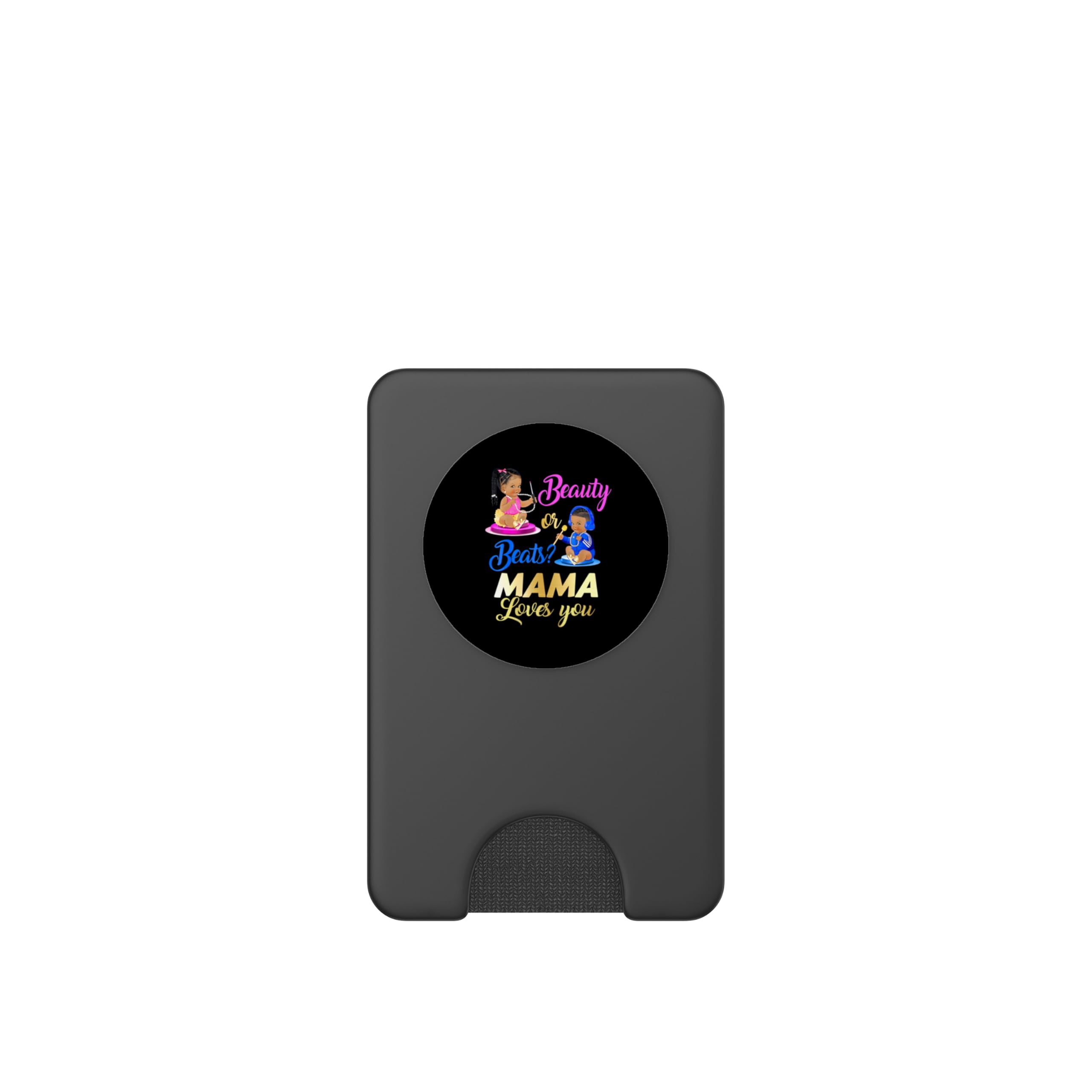 Cute Beauty Or Beat Mama Loves You - Fiesta de revelación de género PopSockets PopWallet para MagSafe