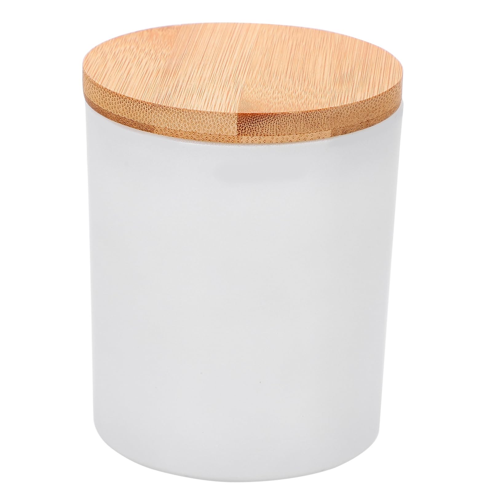 DIYEAH Contenitore Candela in Vetro Bianco per Fai da Te 4 Set | Set per Aromaterapia, Uso Casa e Camera da Letto, Design Semplice e Creativo, per Cera Profumata