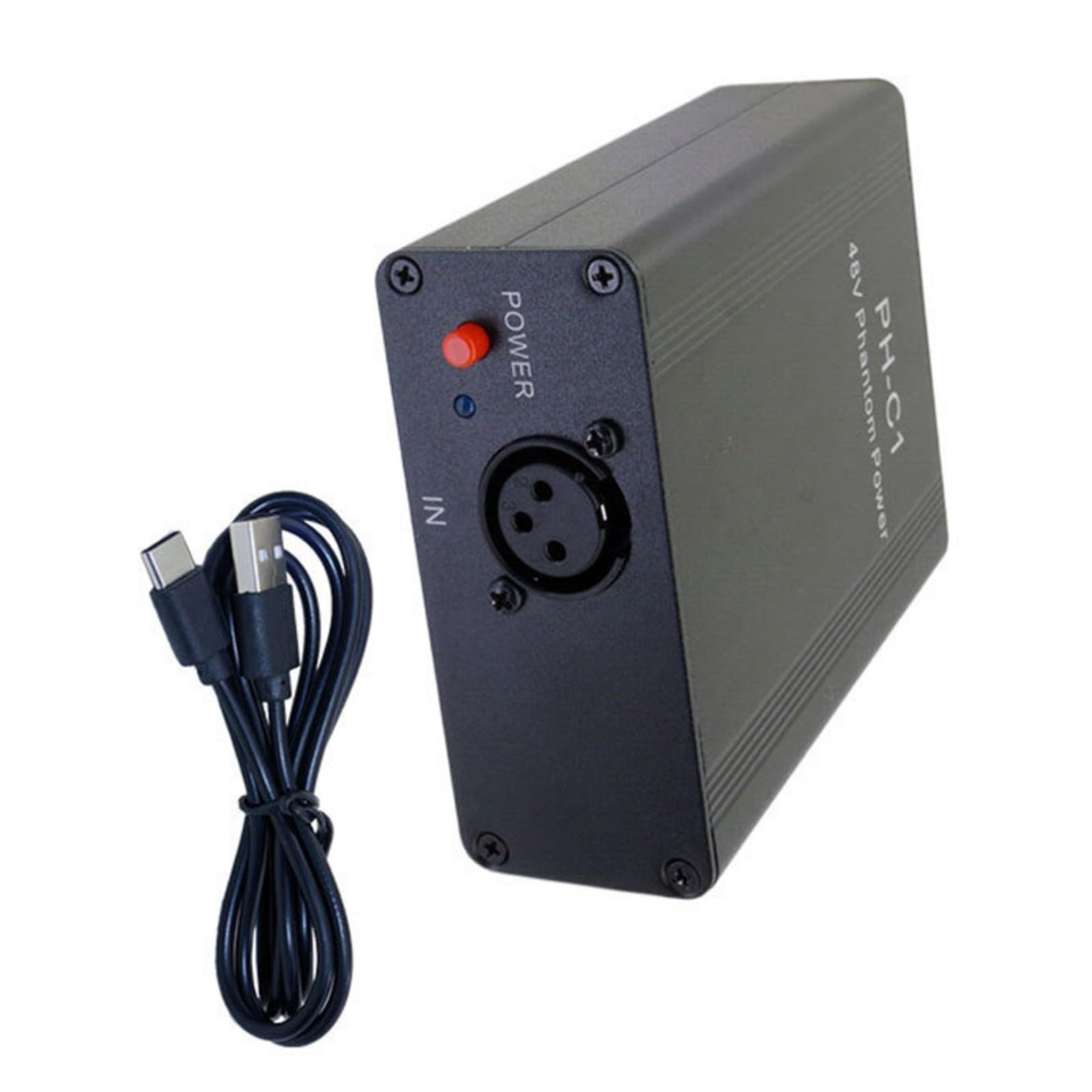 Microfoni portatili del condensatore con il potere di Phantoms 48V incorpora in batteria ricaricabile per il podcast all'aperto