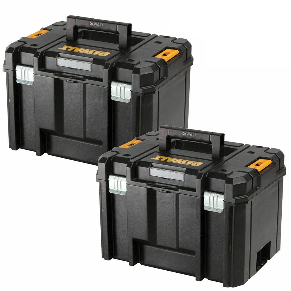 DeWalt DWST1-71195 TSTAK VI Deep Tool Storage 23L Twin Pack T4TKIT-841 Without tray and inlays