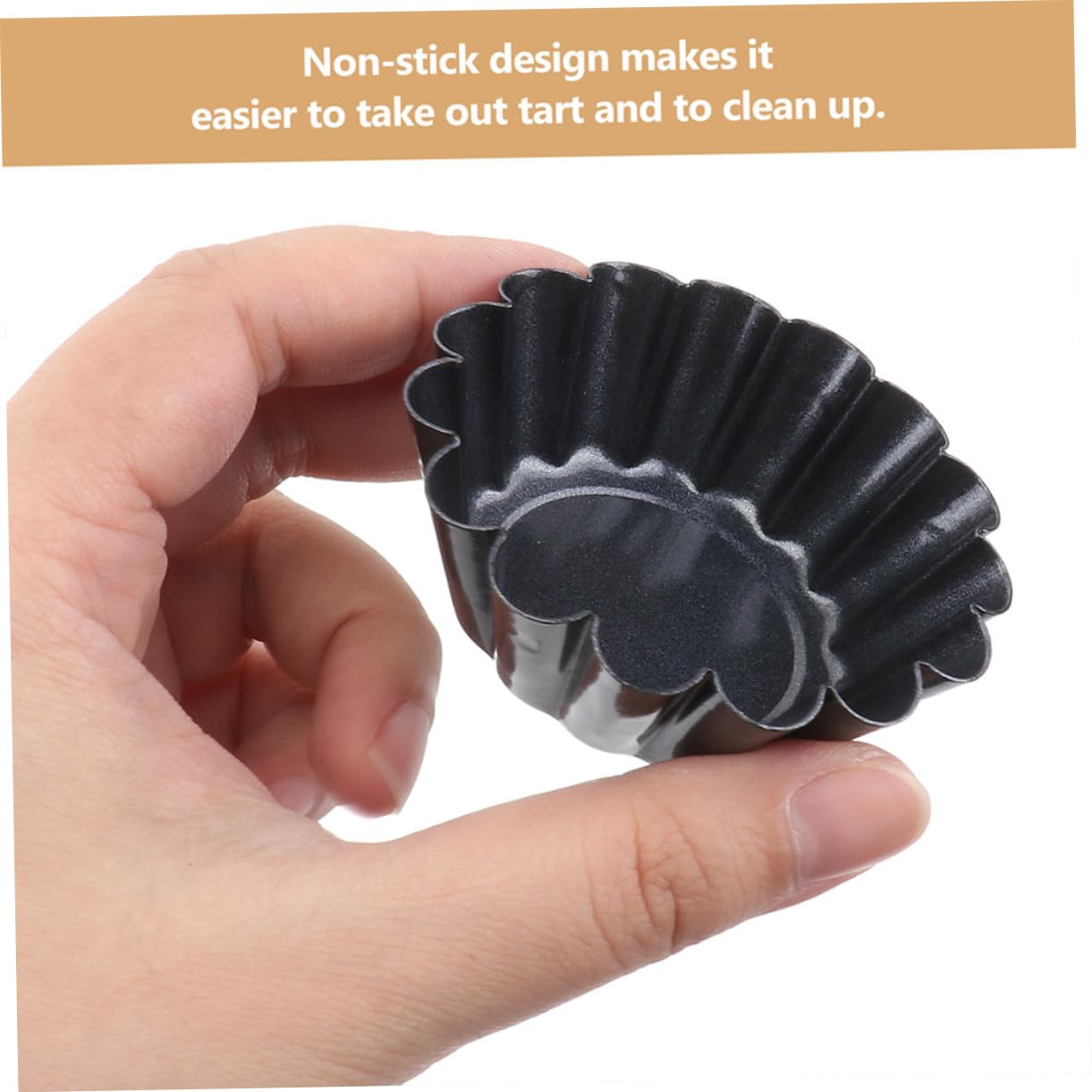 Toyvian 15 pièces Moule à Tartelettes Acier Carboné Moules Antiadhésifs pour Muffins et Puddings Résistants et Faciles à pour Cuisine Maison et Professionnelle