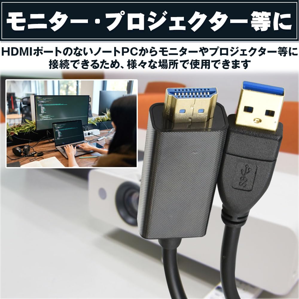 ★HDMI 変換ケーブル プロジェクター モニターに対応 1m レッド ☆HDMI 変換ケーブル プロジェクター モニターに対応 1m レッド
