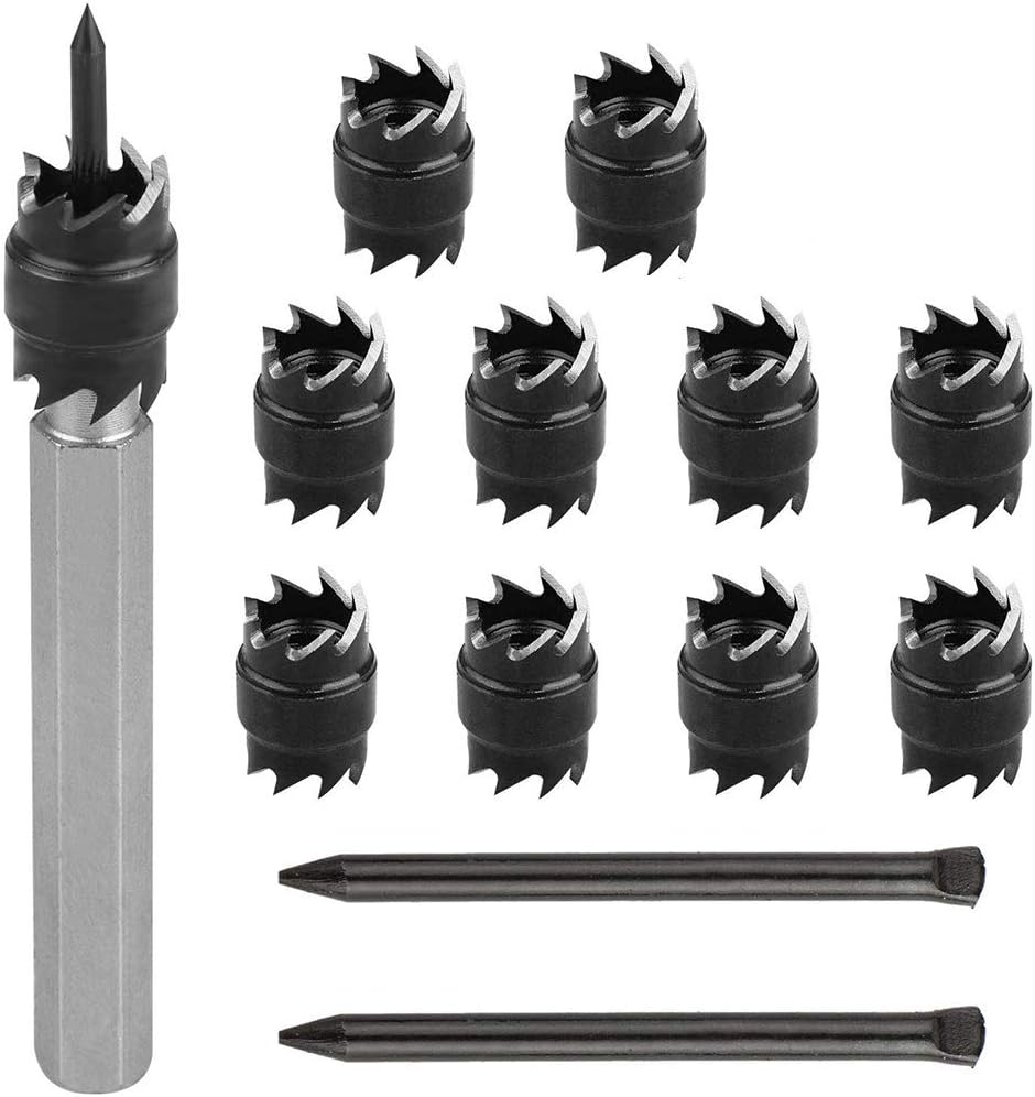 Spot Weld Cutter Set，13 Pcs 3/8" Rotary Spot Weld Cutter Remover Drill