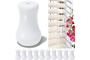 10-Pack Must-Have Blinds Accessories Parts: White Plastic Cord Tassel, Blind Pull Cord...