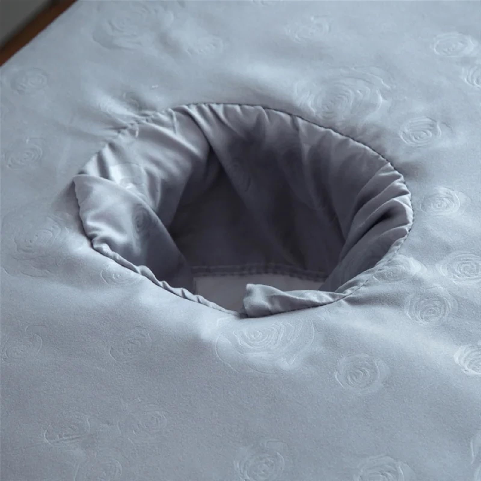 Juego de 5 sábanas de belleza con estampado de rosas, sábanas de spa for masajes, antiarrugas, de secado rápido, funda for mesa de cama con orificio(Blue)