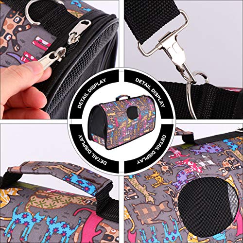 Mochila Balacoo para transporte de cães – Bolsa portátil para transporte de gatos com alça macia par