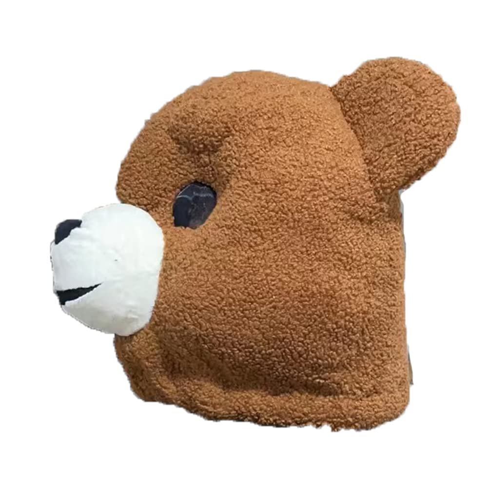 Plüsch-Teddybär-Kostüm, brauner Teddybär, Halloween, Geburtstag, Party, Kleid, Kopfmaske, Maskottchen