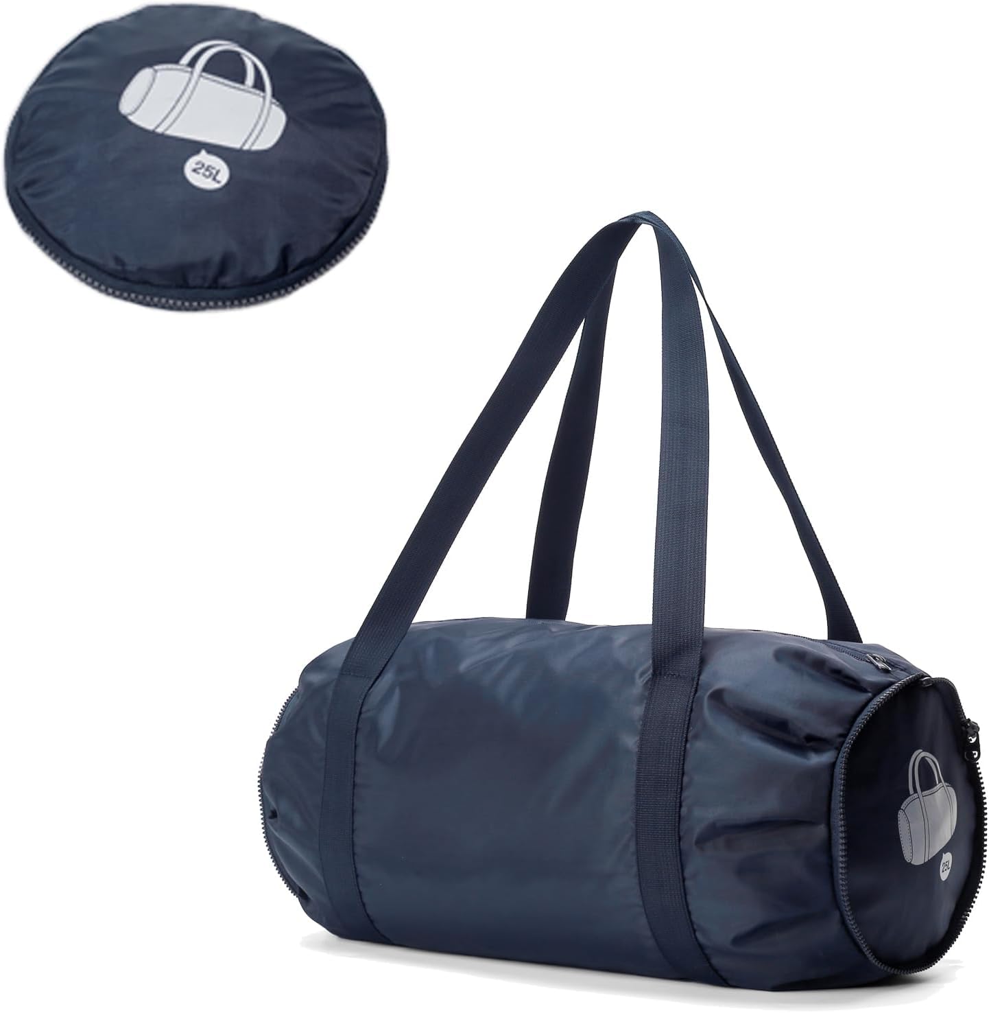 Azonee 25L Waterproof Sport Gym Bag with Wet Dry Compartments, Foldable Duffle Bag for Travel, Workouts Weekends Portable Short Distance Business Trip Large Capacity Folding Sports Fitness Bag(Blue)