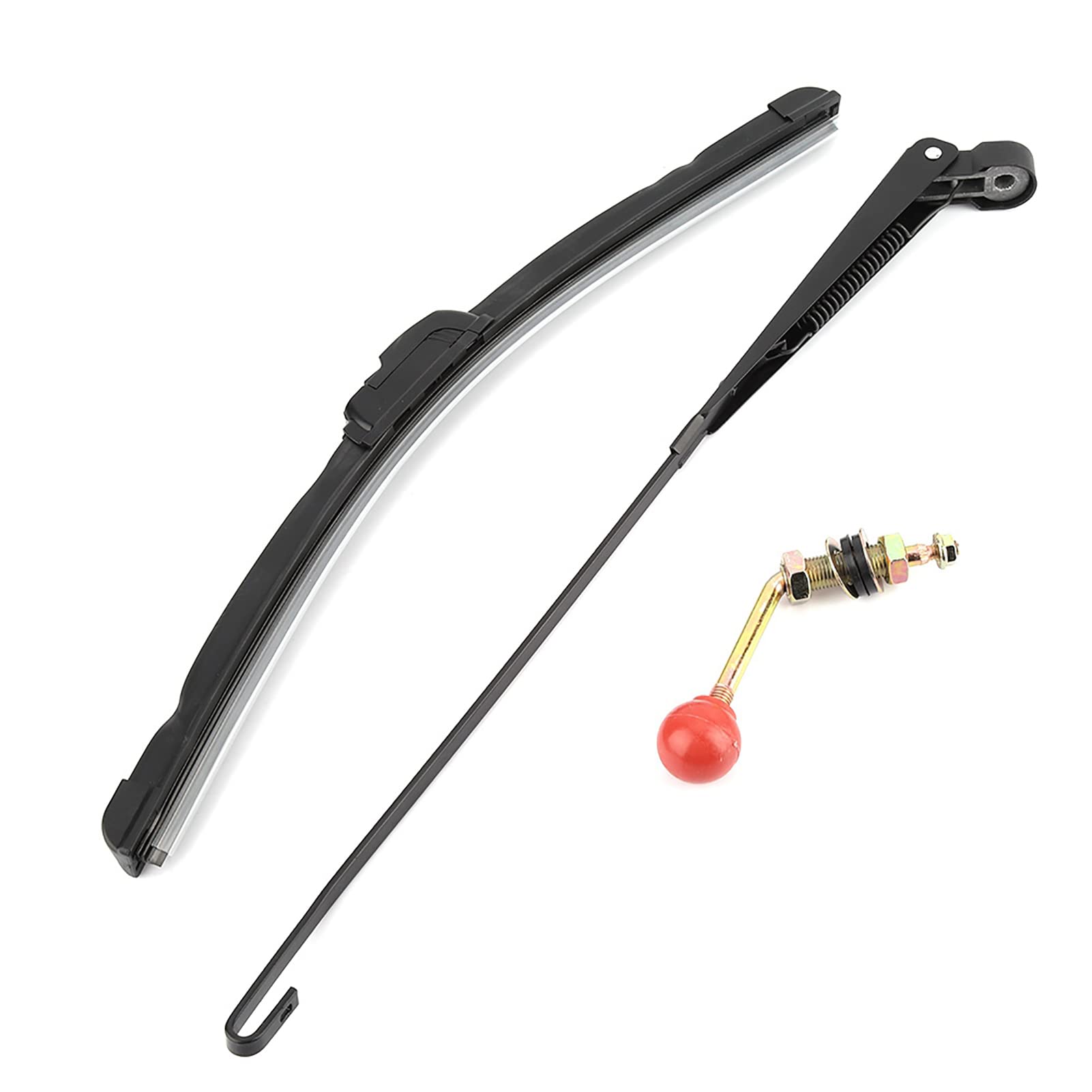 [2 pezzi] Spazzola Tergicristallo Auto, Kit Universale Sostituzione per UTV e Veicoli, Set Dimensionabile con Disco di Montaggio