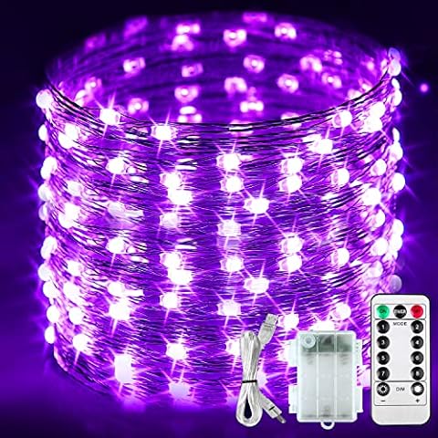 OMIKA 33FT Battery Operated LED UV Lights Cover