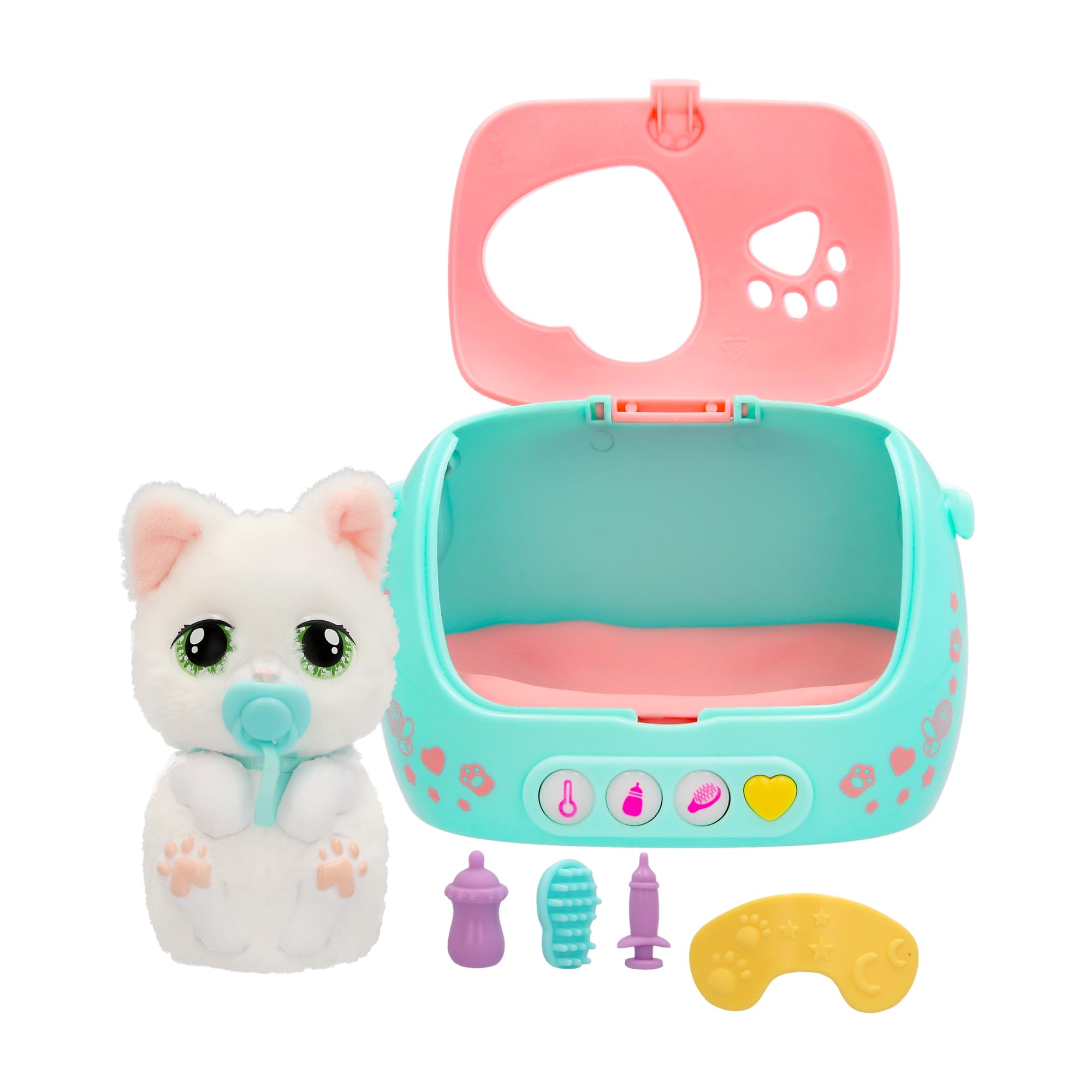 Baby Paws Just Born Gatito Mascotas INTERACTIVAS Mascota con Un Transportín Electrónico con Muchas Funciones A Partir de 3 Años - 2