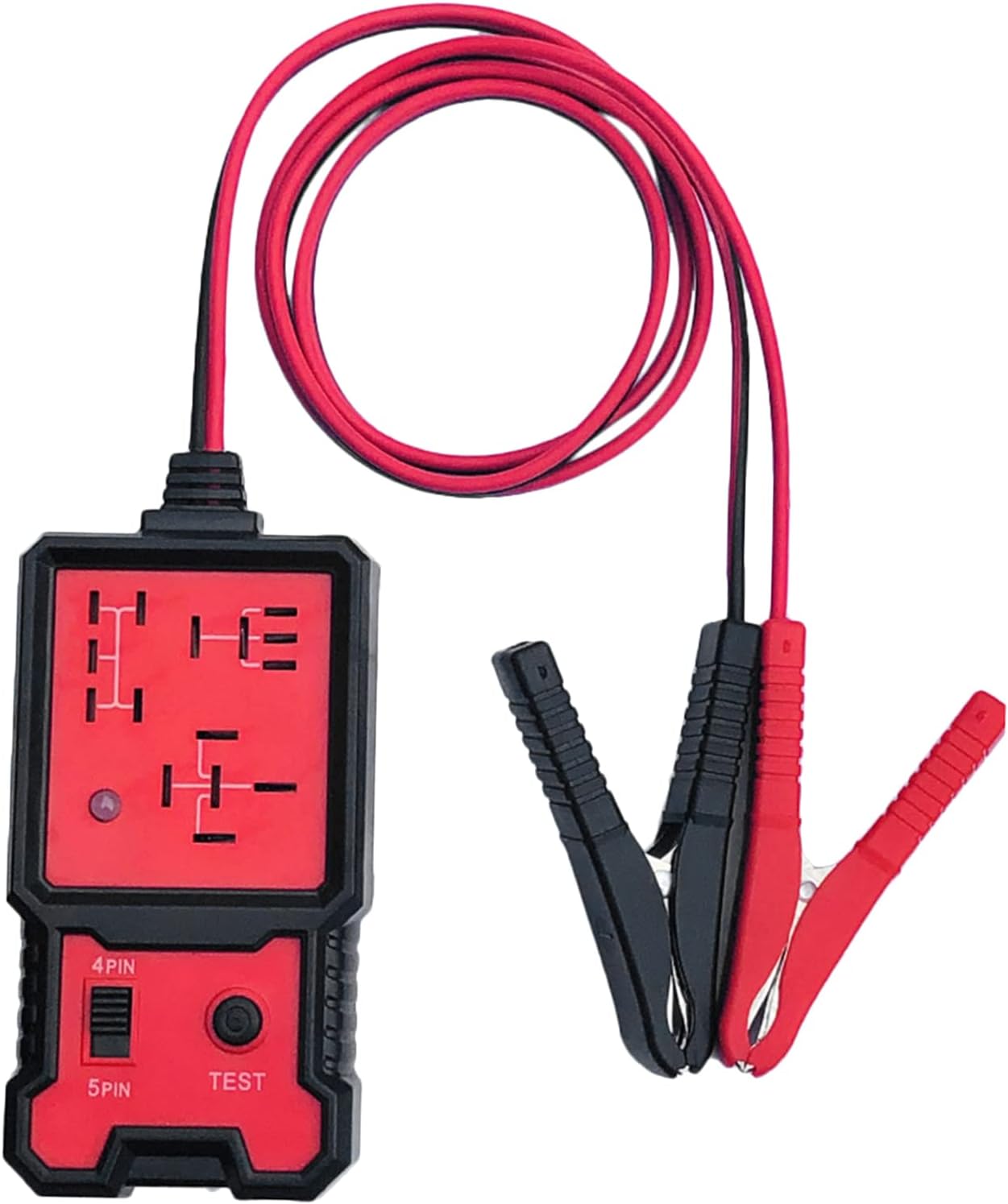 GESOON 12V Car Battery Checker - Electronic Relay Tester with Clips Relay Diagnostic Tool for Auto Truck Marine Motorcycle