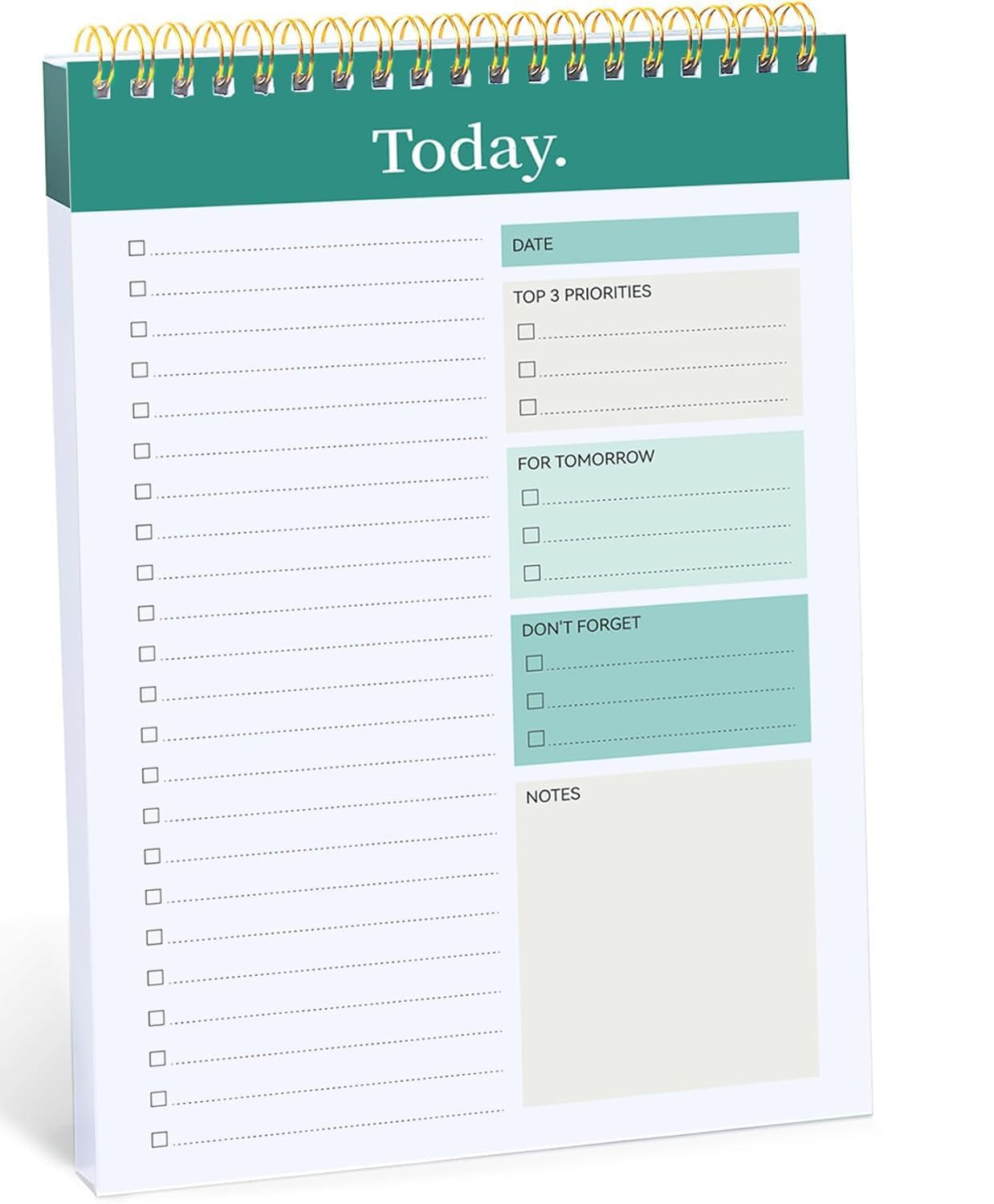 KANPRINCESS A5 To Do List Notepad - Daily Planner Undated 50 Sheets/100 Pages Tear Off, 5.8" x 8.2" | Planning Memo Pad | Checklist Productivity Note Pad for Work and Personal Organized-image-32